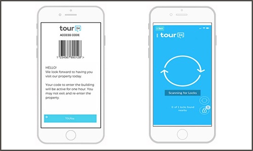 Animated phone for tour24 app schedule your appointment